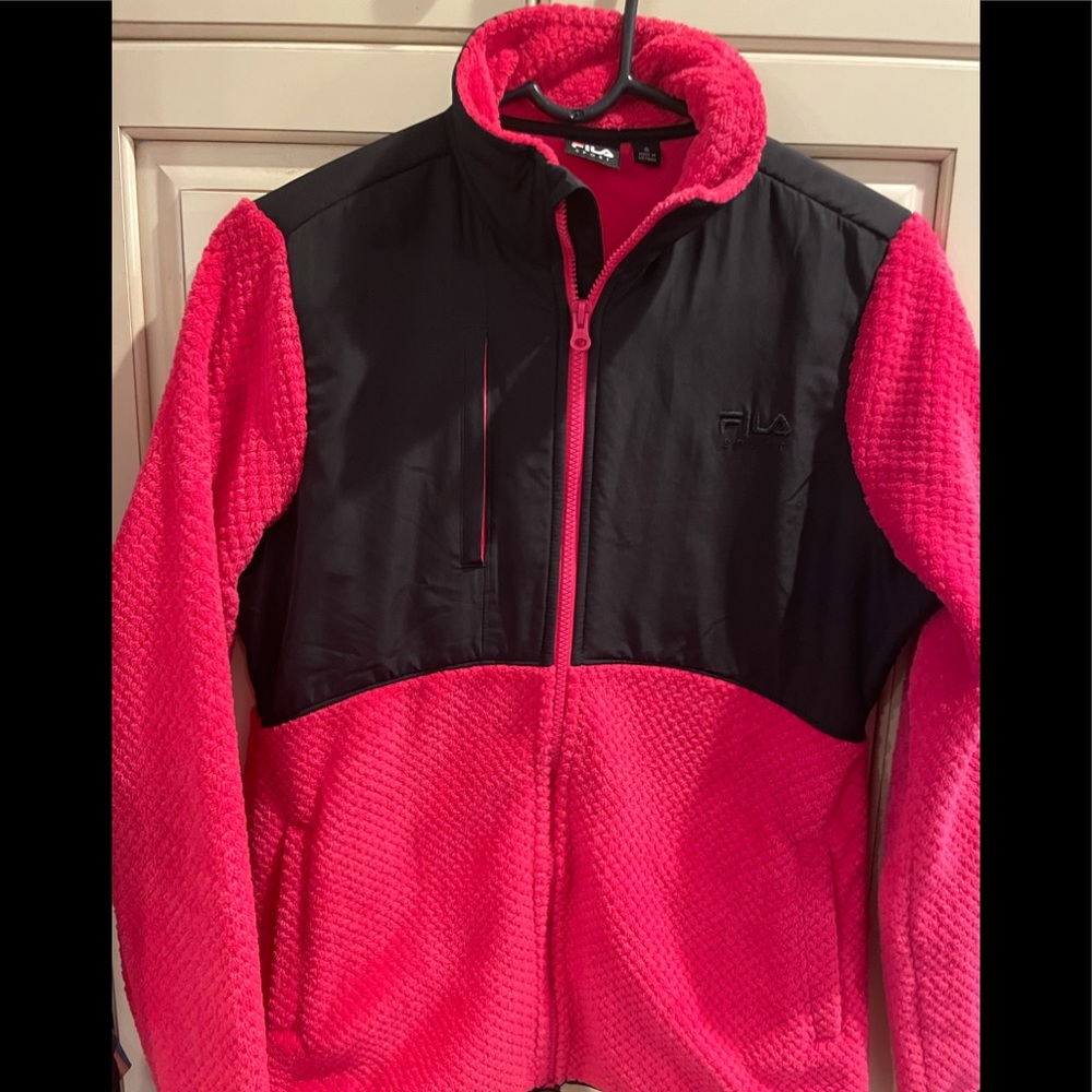 Pull over light fleece jacket